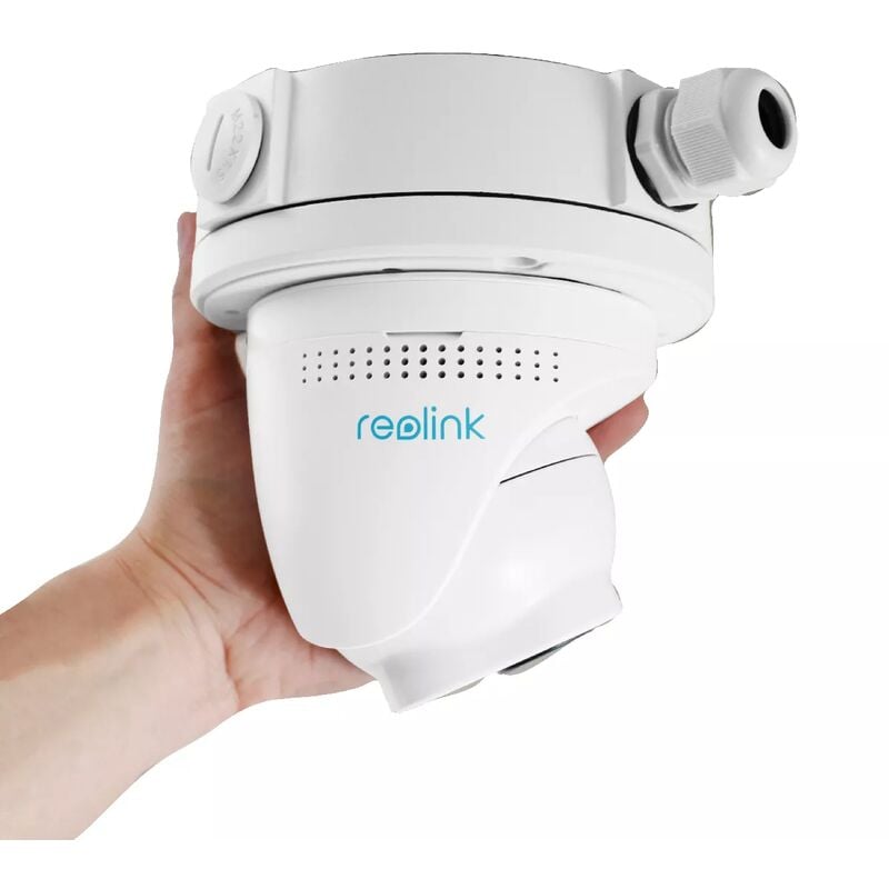 Ultra Secure - Caméra dôme PoE & dc 12V - 4K / Détection intelligente / Vision nocturne 30m / IP66 + boîte de jonction D20 (Reolink)