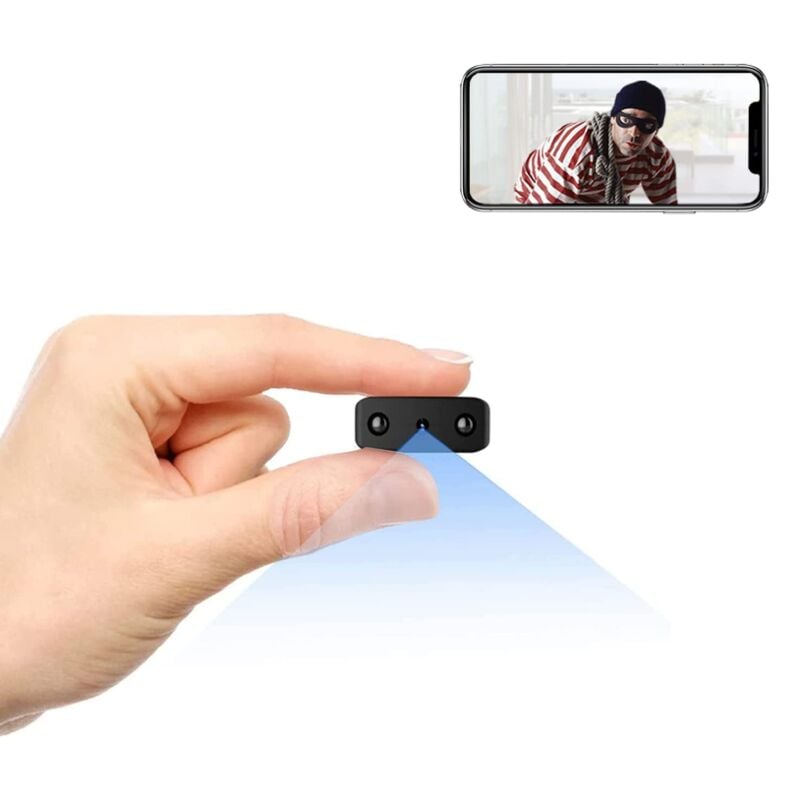 Mini Camera Espion sans Fil HD 1080P Spy Caméra de Surveillance WiFi,Hidden  Caméra Interieur/Exterieur - Cdiscount Appareil Photo