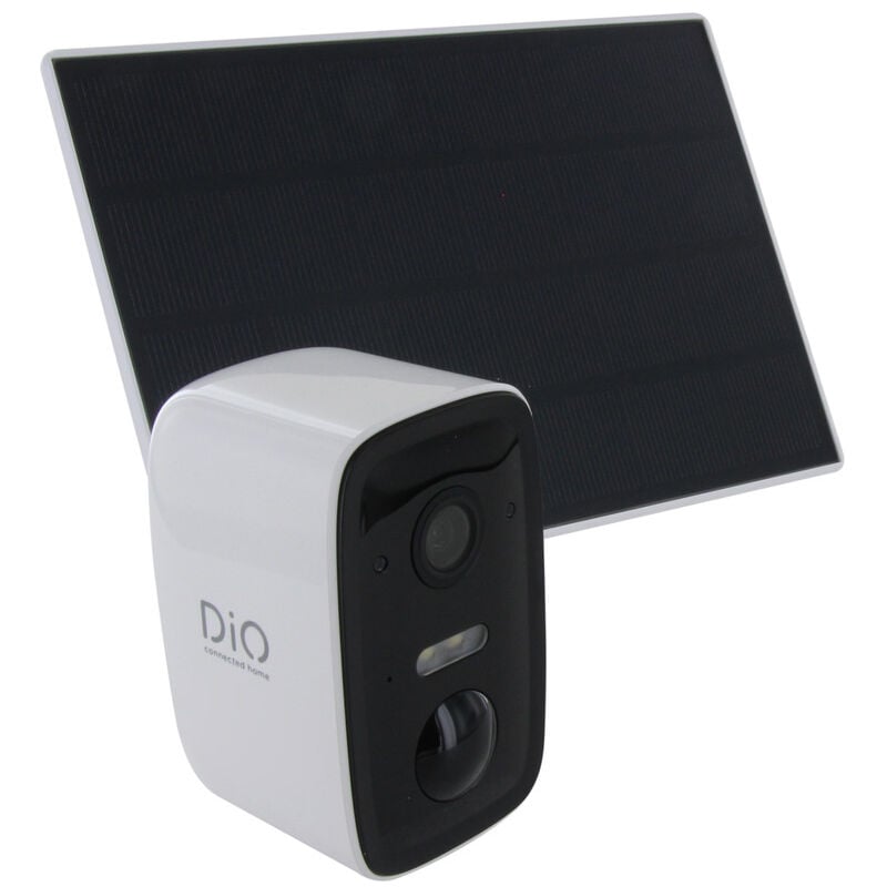 Chacon - Caméra de surveillance extérieure Wi-Fi IP65- 1080p - panneau solaire - DiO