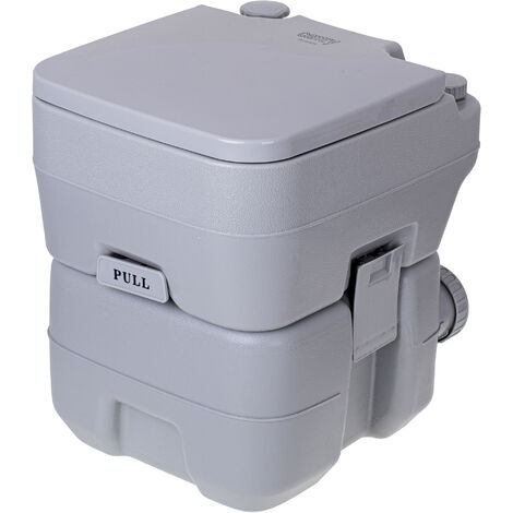 Camry CR1035 Toilette Portable Chimique pour Adultes 20L Camper, Camping, Auto Caravane WC Gris