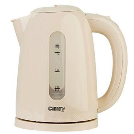 Camry CR1254C Bollitore, 2200 W, 1,7 litri, 0 Decibel, Avorio (bianco sporco)