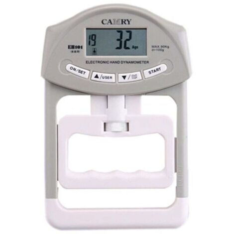Camry Digital Grip Strength Dynamometer, Automatic Recording, 200 lbs/90 kg