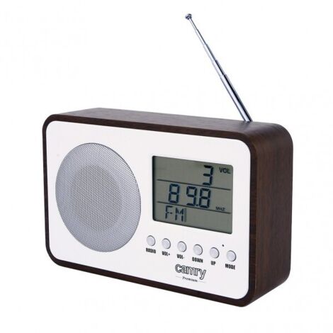 Camry Premium CR 1153 radio Portátil Digital Marrón, Gris, Blanco