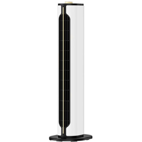 Canada Termoventilatore verticale ceramico PTC bianco/nero 1500 W 2 potenze 3 funzioni antiribaltamento (61,5x18x18 cm)