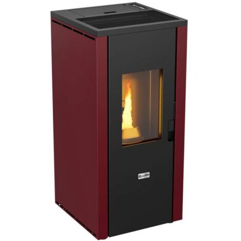 Canadian Stove Stufa a Pellet Design Evo 7 Bordeaux 7kW - Riciclabile