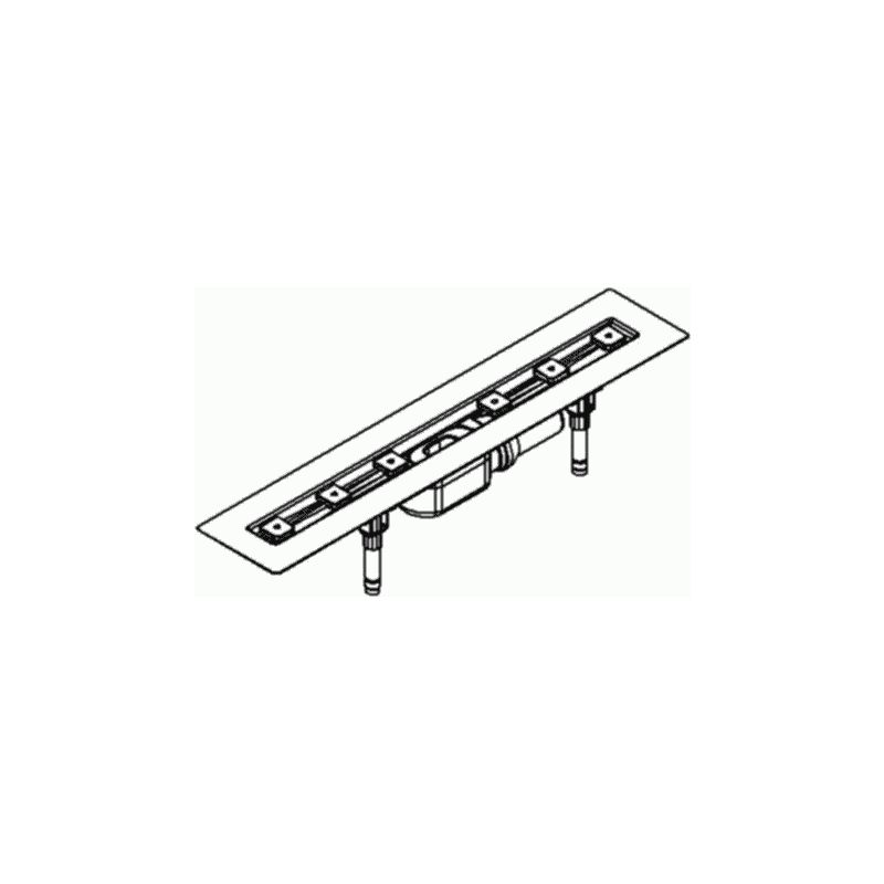 

Canal de ducha CeraLine F 800mm, 520043, DN 50 Altura total 110mm - 520043 - Dallmer