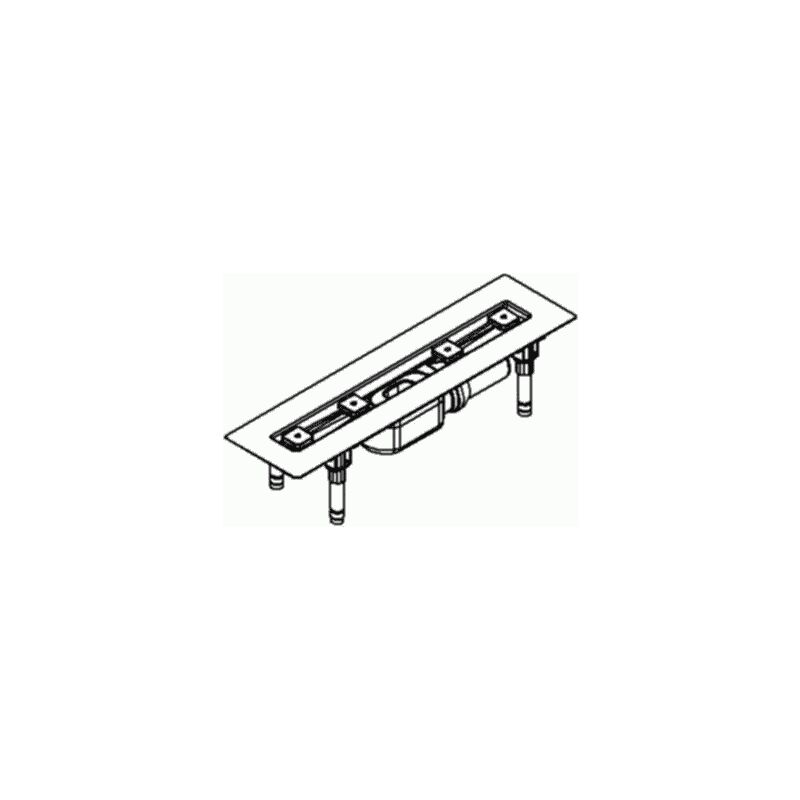 

Canal de ducha CeraLine F 600mm, 520029, DN 50 Altura total 110mm - 520029 - Dallmer