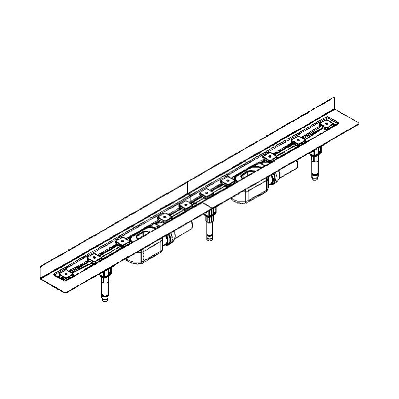 

Canal de ducha DALLMER CeraLine W 1400mm, 524102, DN 50 Altura total 110mm - 524102