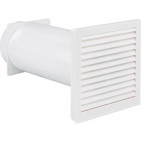 Canal telescopique - ventilateur avec raccordement rond, DN 150 plastique blanc