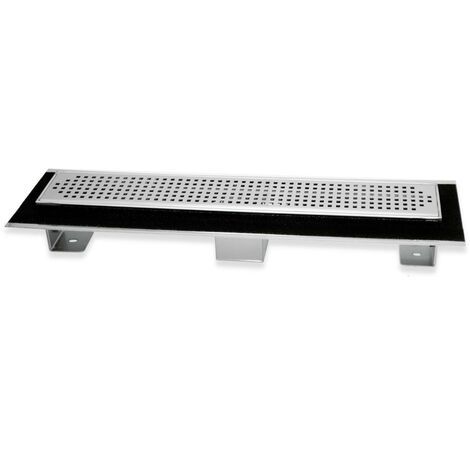 Canale canaletta pavimento lineare scarico doccia acciaio inox lucido canalina misure l585xh63115 mm - confezione 1