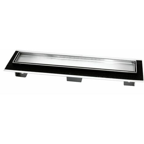 Canale canaletta pavimento lineare scarico doccia full inox mattonella canalina  misure l585xh63115 mm - confezione 1