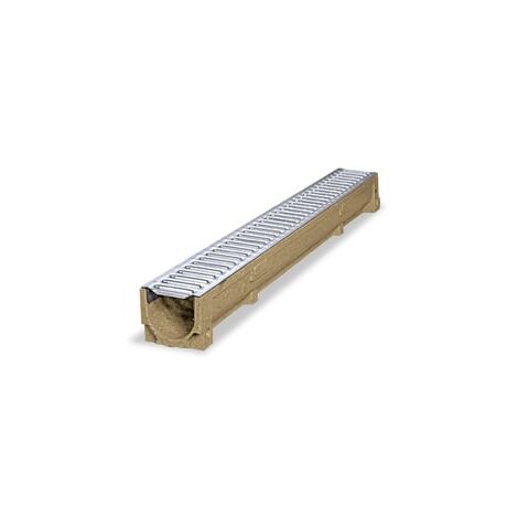 Canale line 100 in calcestruzzo polimerico con griglia zincata a15 100 x h.6 cm