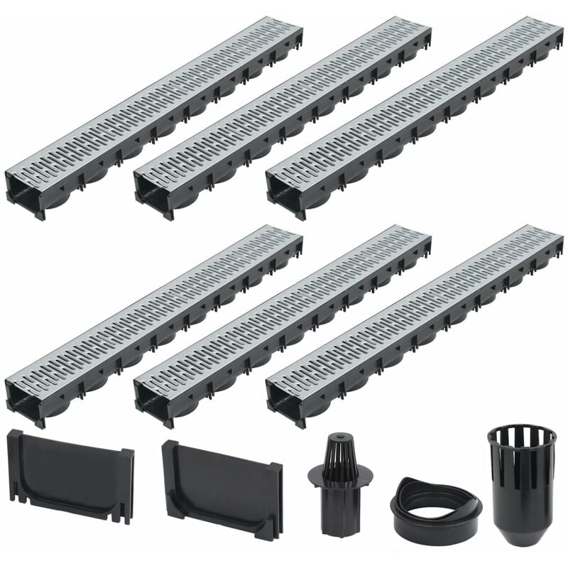 

Canales de drenaje 6 unidades acero galvanizado 6 m