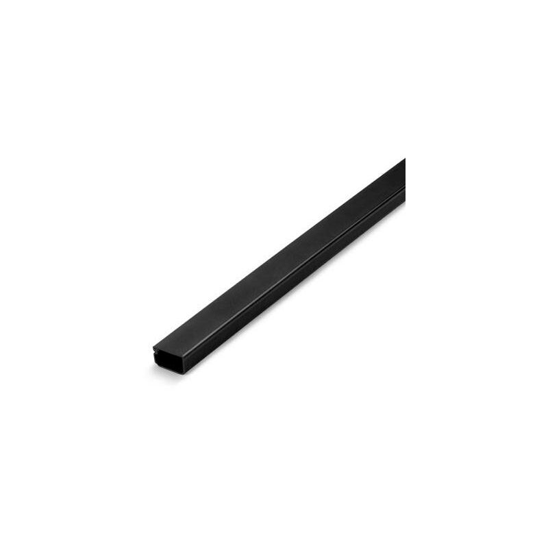 

Canaleta adhesiva con tapa bisagra 12x7mm Negro 2m 2406 - Inofix