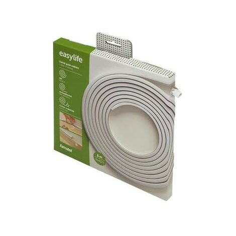 Inofix Canaleta para cables adhesiva con tapa bisagra (L x An x Al: 200 x  2,1 x 1,15 cm, Cerezo)