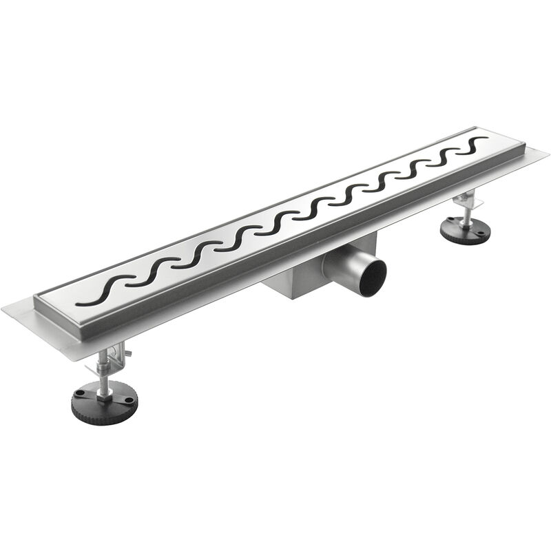 

Canaleta de desagüe a ras de suelo de acero inox mod. Surf 80x7 cm