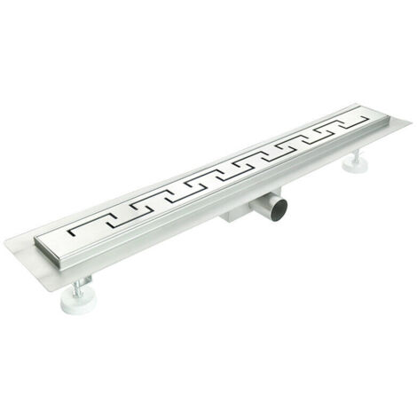 Canaleta de ducha canaleta de desagüe a ras de suelo de acero inox mod. Doric 50 cm