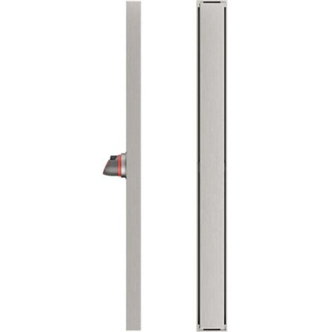Canaleta de ducha de acero inoxidable Ulisem con desagüe de suelo ajustable para baño rectangular - 60 cm