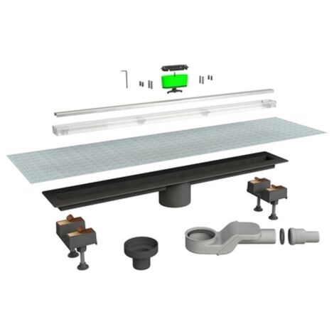CANALETTA DOCCIA CANALISSIMA KIT MIXAGE- Scarico centrale L. 60 cm- BONOM- pezzi 1