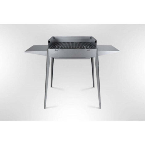 CANALETTA FORNACELLA SPIEDO PER ARROSTICINI BARBECUE A CARBONE EL GAUCHO ASADO IN ACCIAIO INOX