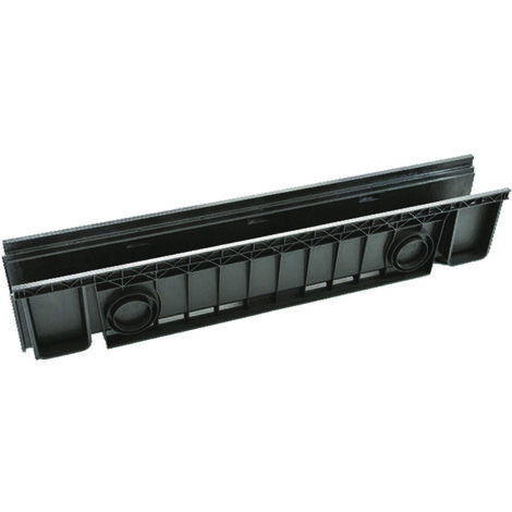 Canaletta in abs cm.100 nera - cm.100x20x15h