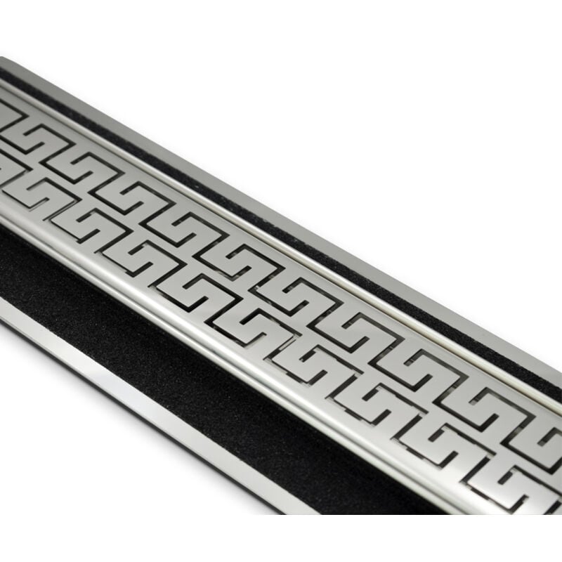 Ferrari Srl - gouttière inox style line luxury - venice 2 gouttière luxury ret. l 585 mm venice 2 full inox engraving venice 2