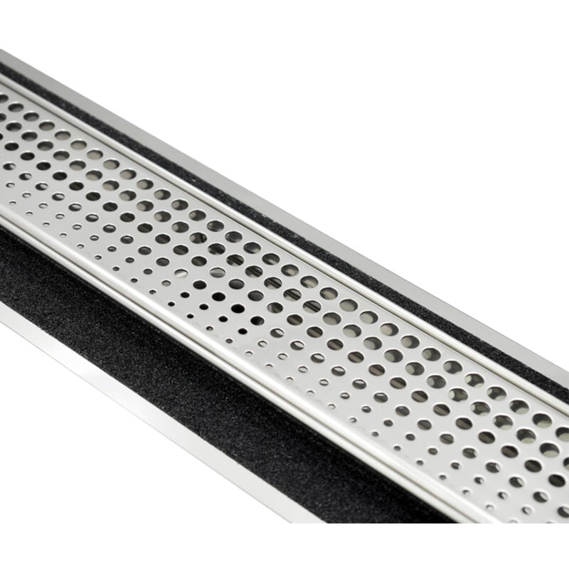 Ferrari Srl - Gouttière inox style linea luxe - cercles gouttière luxe ret. l 685 mm cercles pleine inox gravure cercles