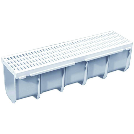 Canaletta modulare con griglia cm 13 x 50 x h. 14