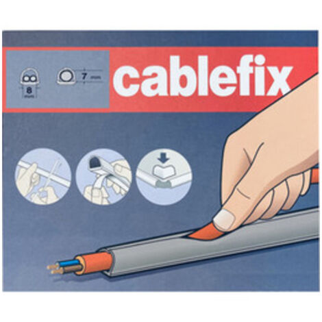 CANALINA ADESIVA INOFIX 8X7 MM DA 4 M GRIGIO- 1,0 confezione