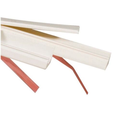 Canalina bianca chiusa con fissaggio adesivo - mm.22x10x200h