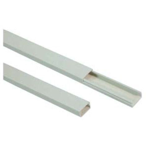 CANALINA BIANCA CON COPERCHIO AVVOLGENTE NON ADESIVA- - mm.30x25x200h. - 30 mt