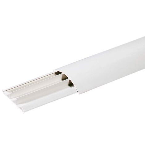 Canalina da pavimento Elettrocanali 50 x 12 mm 2 m bianco