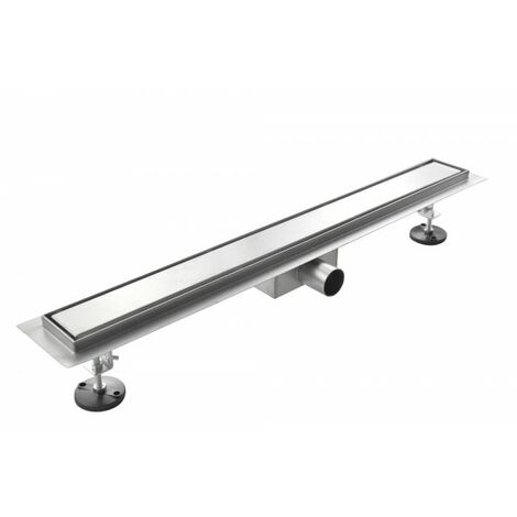 Canalina di scarico, doccia in acciaio inox, ispezionabile, piastrellabile Sicena Pavias 70x7cm (LxP)