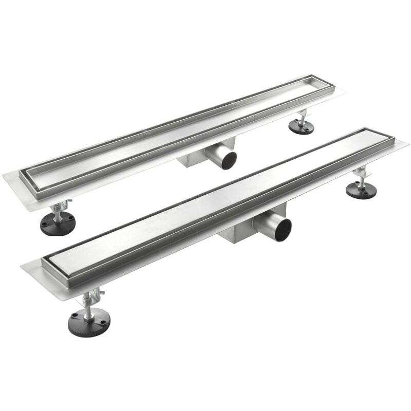 Canalina Di Scarico A Pavimento In Acciaio Inox Regolabile Mod. Sty...