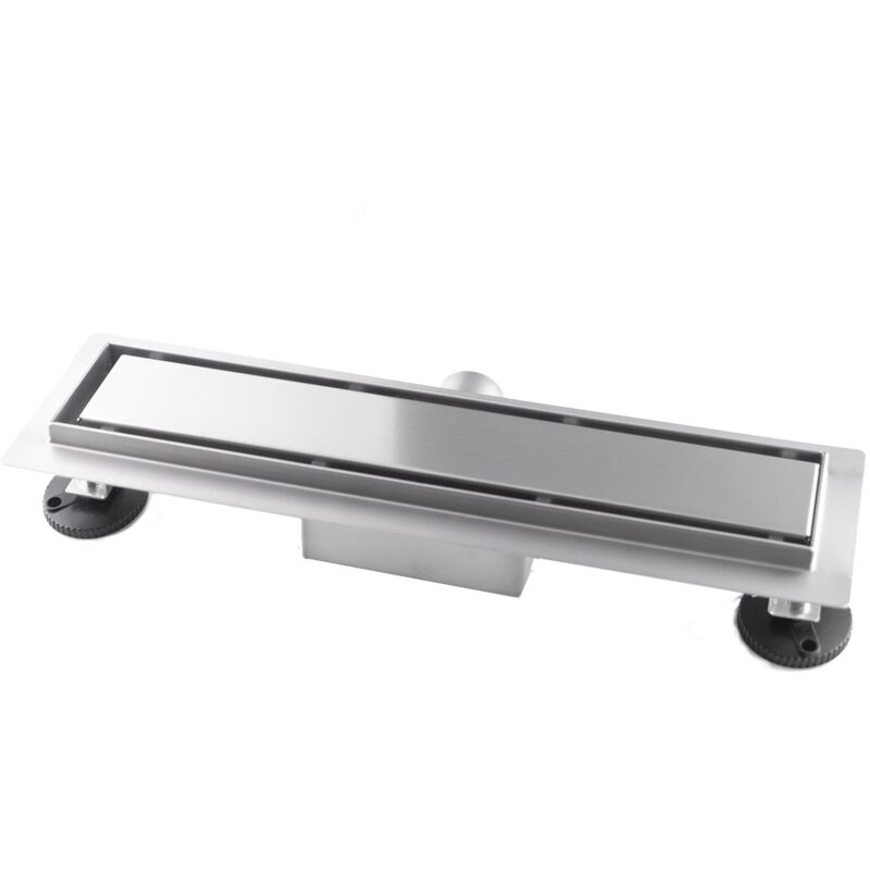 Canalina Di Scarico 40x7 Cm Piastrellabile In Acciaio Inox A Pavime...
