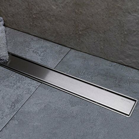 GOCCIA - Canalina di scarico doccia a pavimento con griglia in acciaio inox