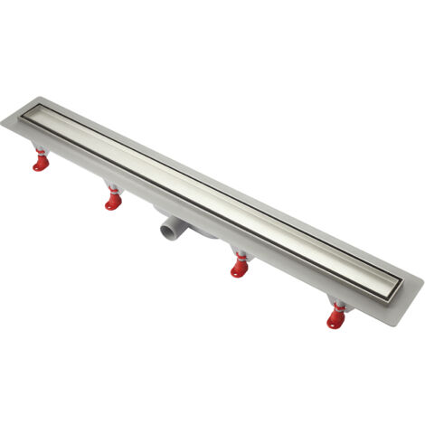 Canalina doccia PIASTRELLABILE sifone GRAVITAZIONALE profilo INOX 762 mm