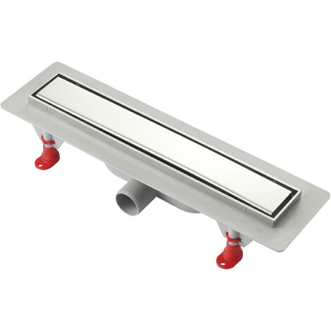 Canalina doccia sifone GRAVITAZIONALE profilo INOX 398 mm