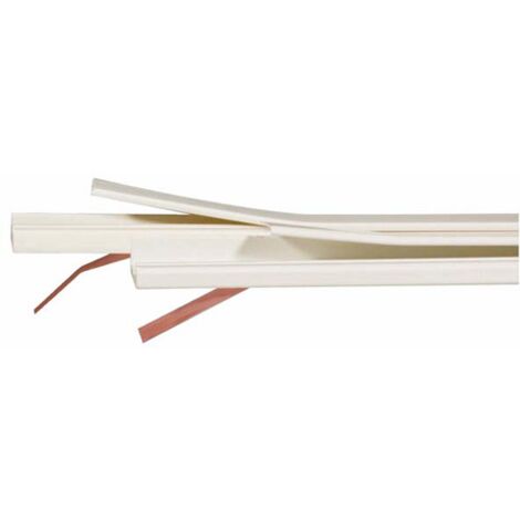 Canalina electraline  autoadesiva 15x10mm 2 metri bianca - 60797