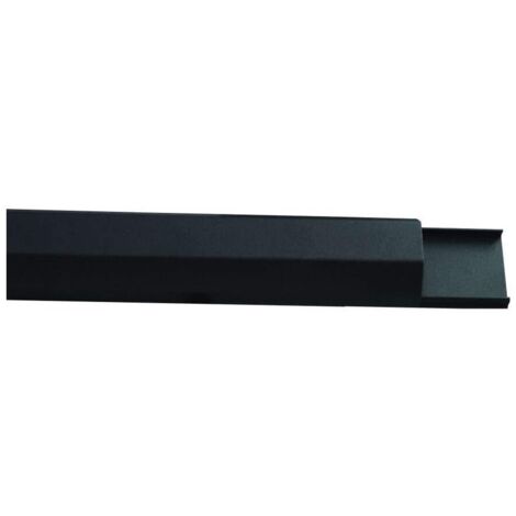 Canalina in alluminio Metronic 50 cm nera