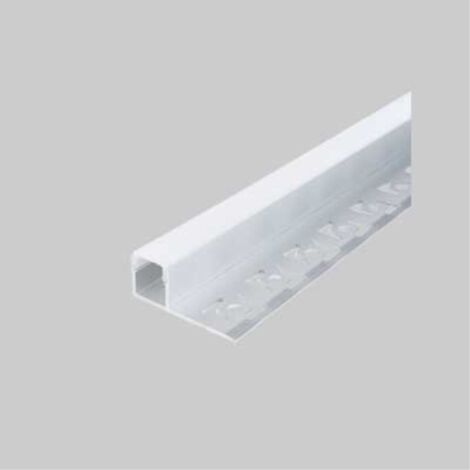 Canalina per strip led '5111' 12,1x13x3 mm, larghezza interna max. 10  mm - barra 2 mt
