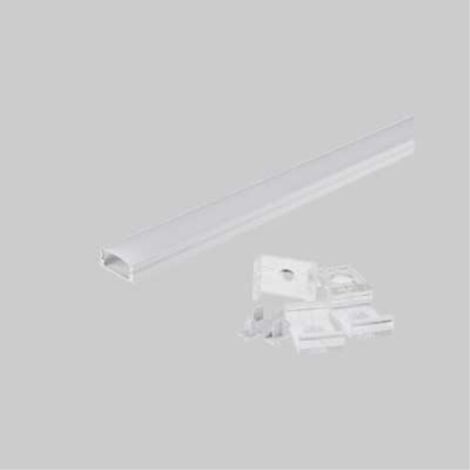 Canalina per strip led '5191' 17,6x7 mm, larghezza interna max. 12,1 mm  - barra 2 mt