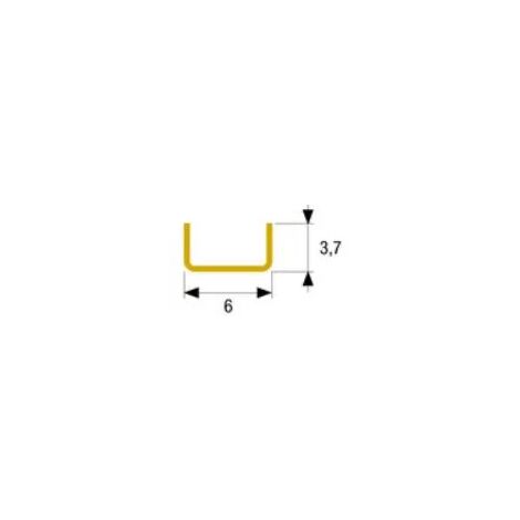 CANALINO ACC.OTT. H. 3.7 X L. 6 mm.