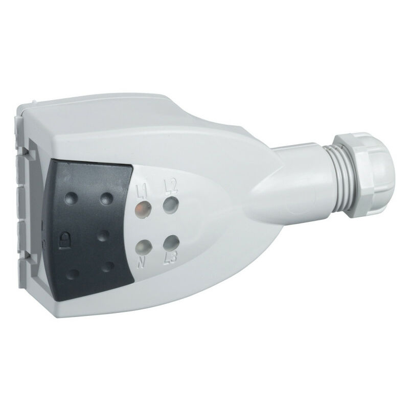 Schneider Electric - Canalis kb - connecteur dérivat. - 10A - sélection de ph l+n+pe (KBC10DCB20)
