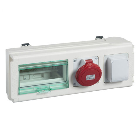 Canalis KNA - connecteur de dériv. 32A - 1 prise domest NF + 1 prise indus - KNB32CP15F