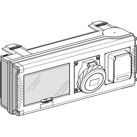 Canalis KSB - connecteur de dérivation 32A - 2 prises domestiques Schuko (KSB32CP11D)