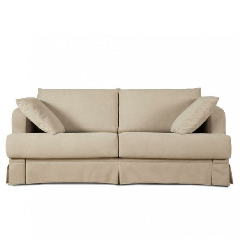Canapé convertible express viena 160190 cm base juponnée tissu personnalisable - -