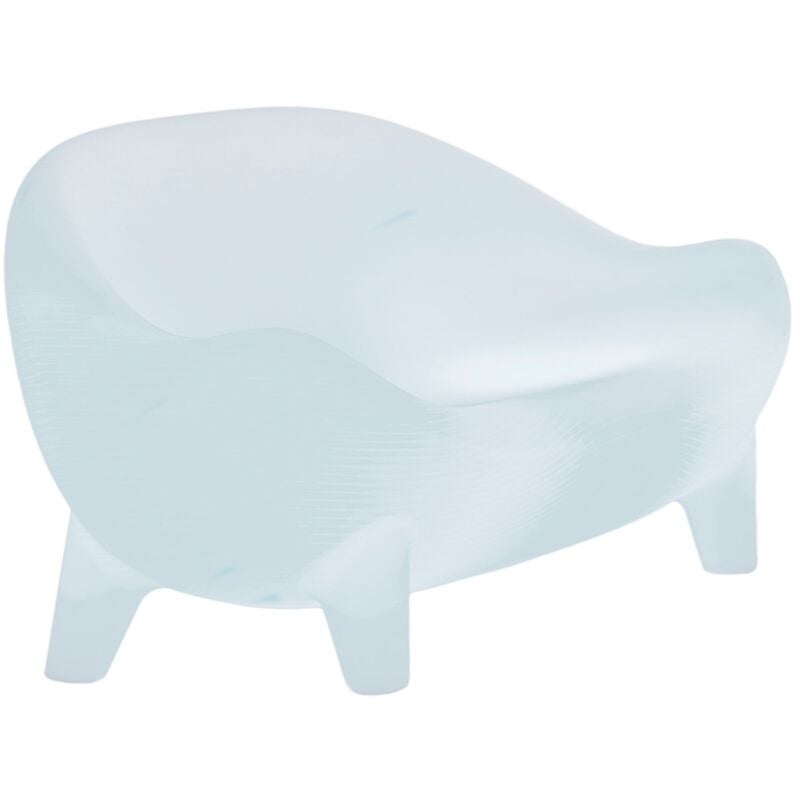 JAMAICA Canapé avec lumière et recharge solaire ou par batterie pour l'extérieur et l'intérieur, très résistant. Fabriqué en polyéthylène