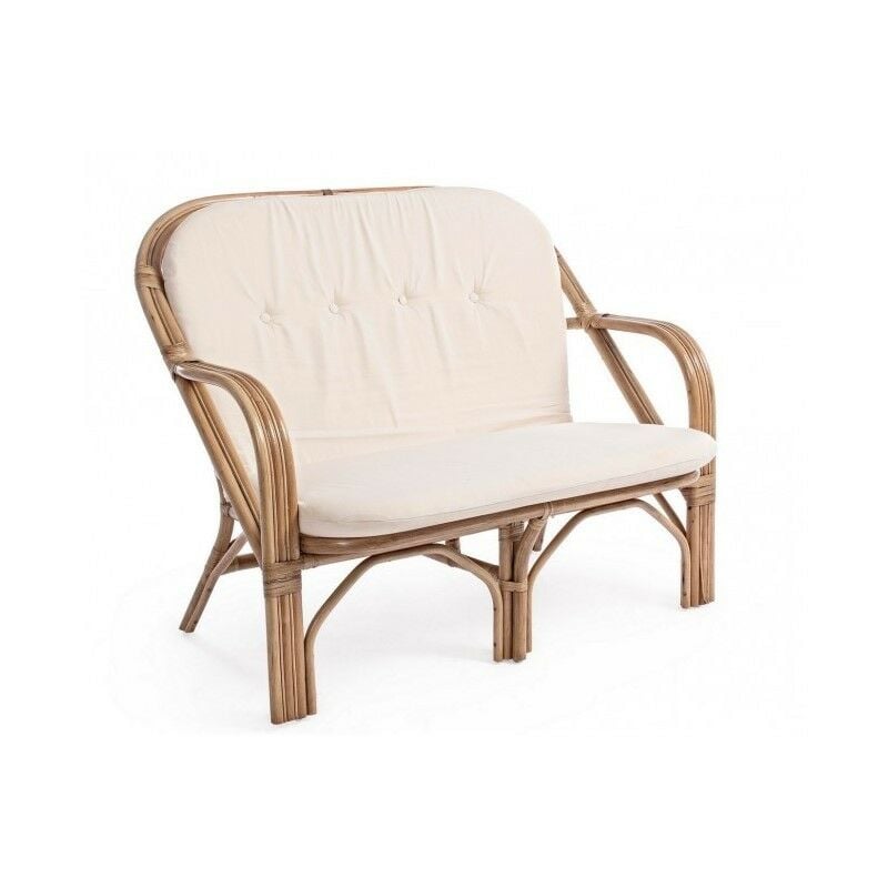 Yes Everyday - Canapé d'extérieur en rotin naturel golf new 111x80x h89 cm