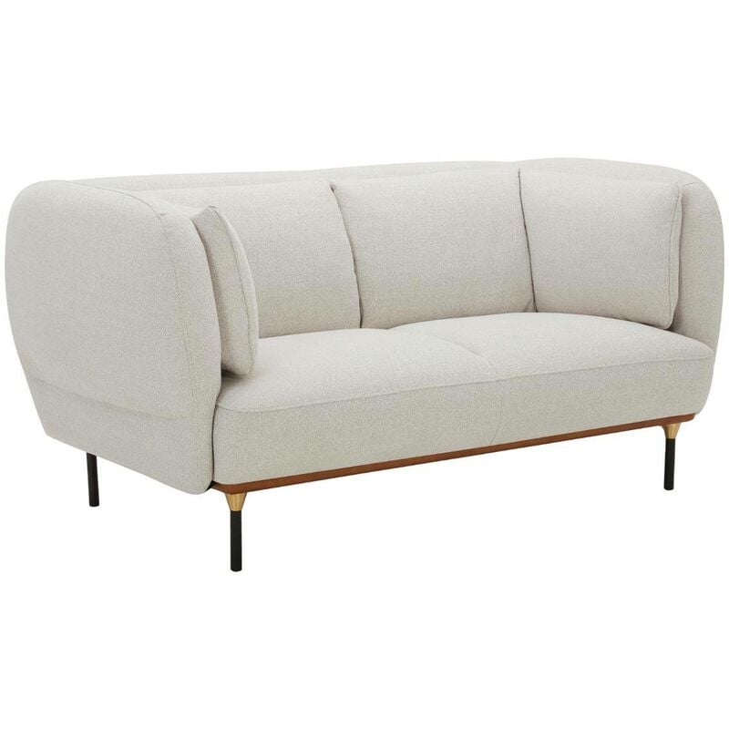 Atmosphera - Canapé Isée 2 places gris souris créateur d'intérieur